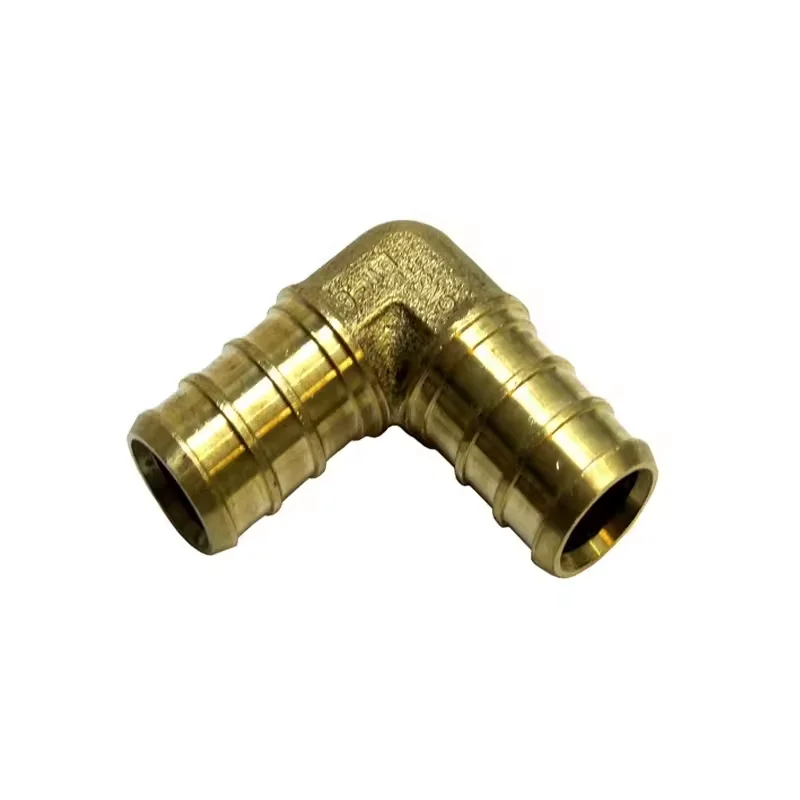 Green Valve High Quality 1/2'x1/2' Elbow Pipe Fitting Brass Crimp 90 degree Elbow for Gas and Water Plumbing