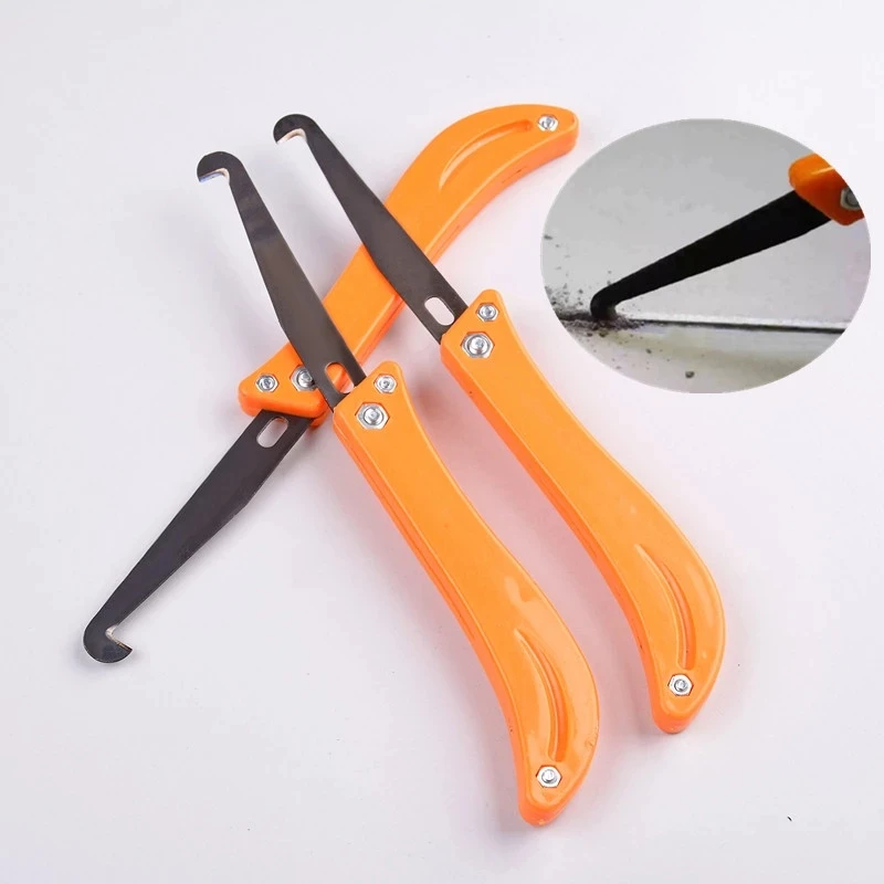 Professional Gap Hook Tile Repair Tool Old Mortar Cleaning Dust Removal Steel Construction Hand Tools