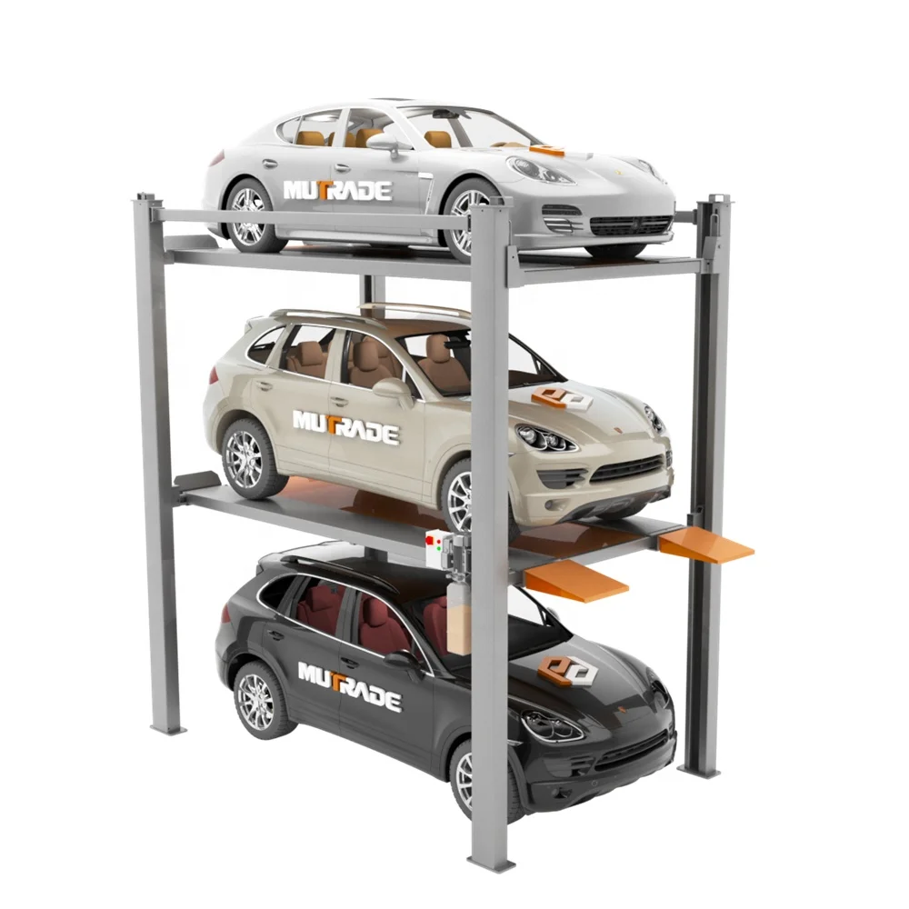 Hydraulic Four Post Lifting Platform Automatic Parking Car Storage Lift Parking System