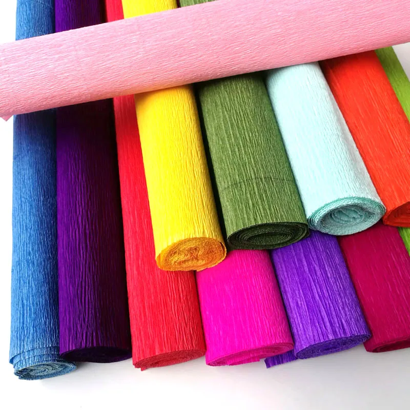 
Custom size Gift wrapping Crepe Paper Rolls For Handicraft 