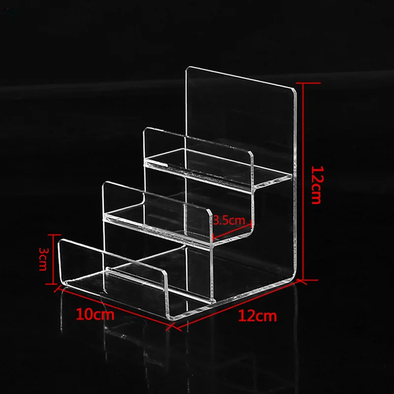Acrylic Makeup Organizer Wallet Display stand Sunglasses Shelf phone cosmetics jewelry Rack 4/5Tiers purse Nail polish Holder