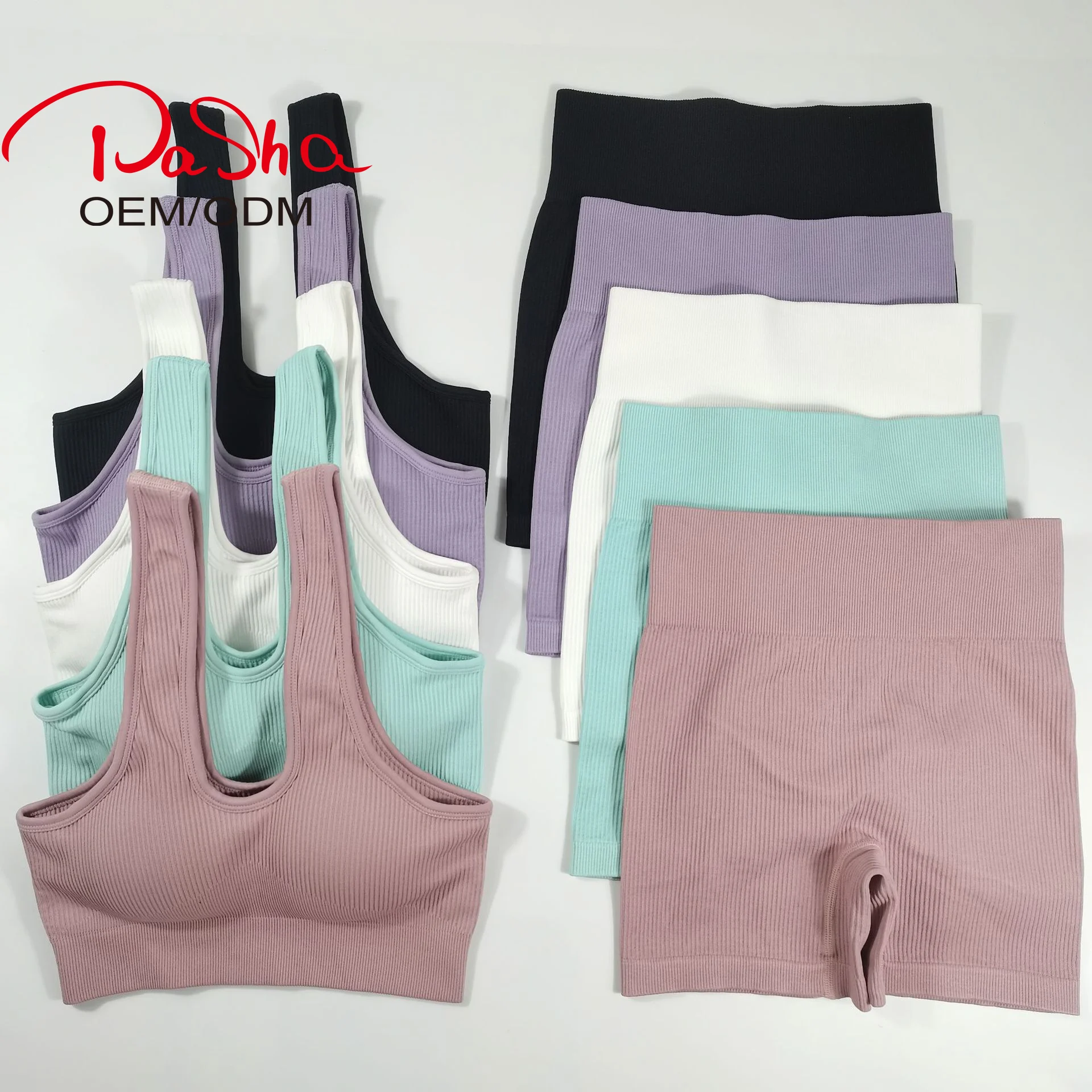 Персонализированная Спортивная одежда для тренажерного зала Pasha, топы, костюм, спортивная одежда, Женский комплект для фитнеса и йоги из 2021 бесшовных шорт для йоги