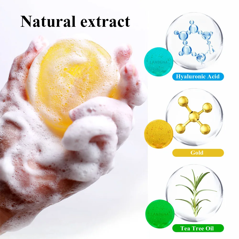 LANBENA Tea Tree Natural Beauty Organic Soap Essential Oil Handmade Soap Bath Soap