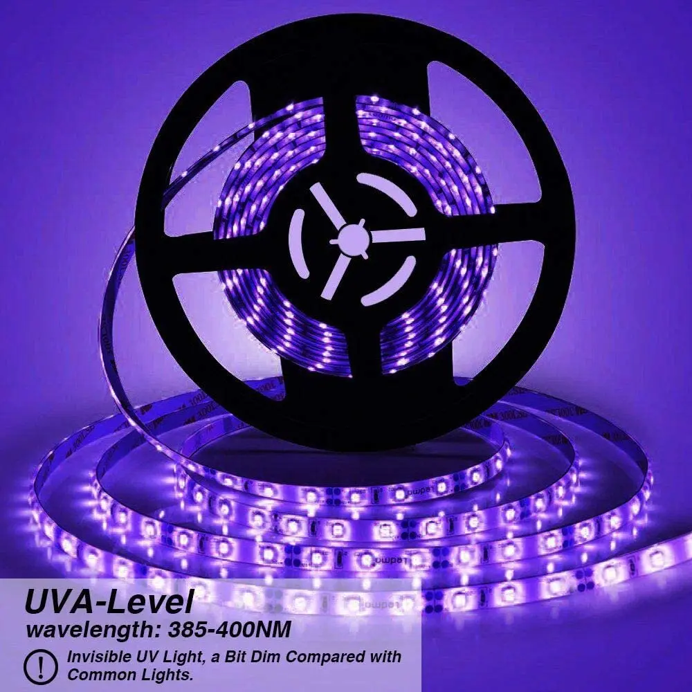260-280nm UV LED strip light 12/24V UVC Ultraviolet LED Strip 3535 UV LED Tape