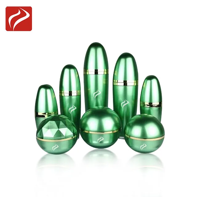 15g 30g 50g Empty Green Color Skin Care Acrylic Cosmetic Lotion Packaging Bottle