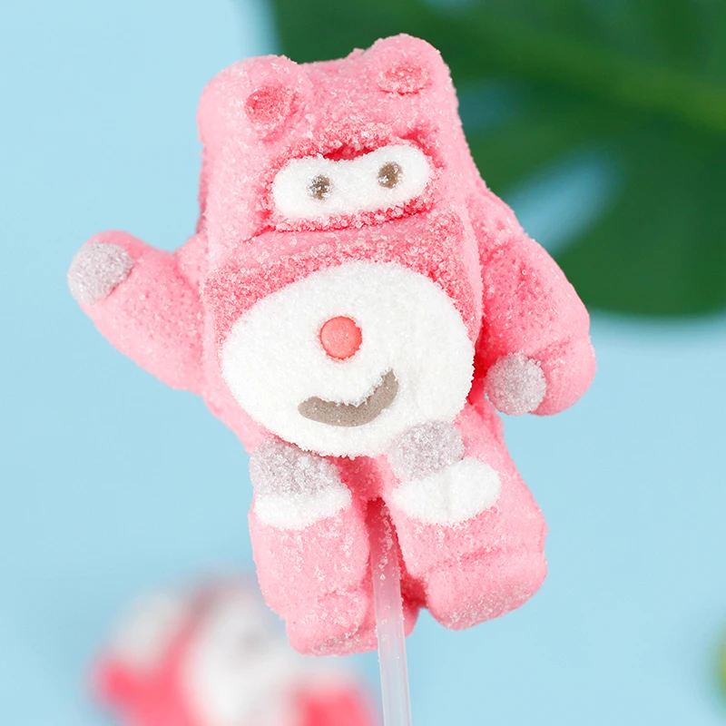 Wholesale Halal Cotton Candy Sugar Fruit Jam Marshmallow Lollipop Cotton Candy