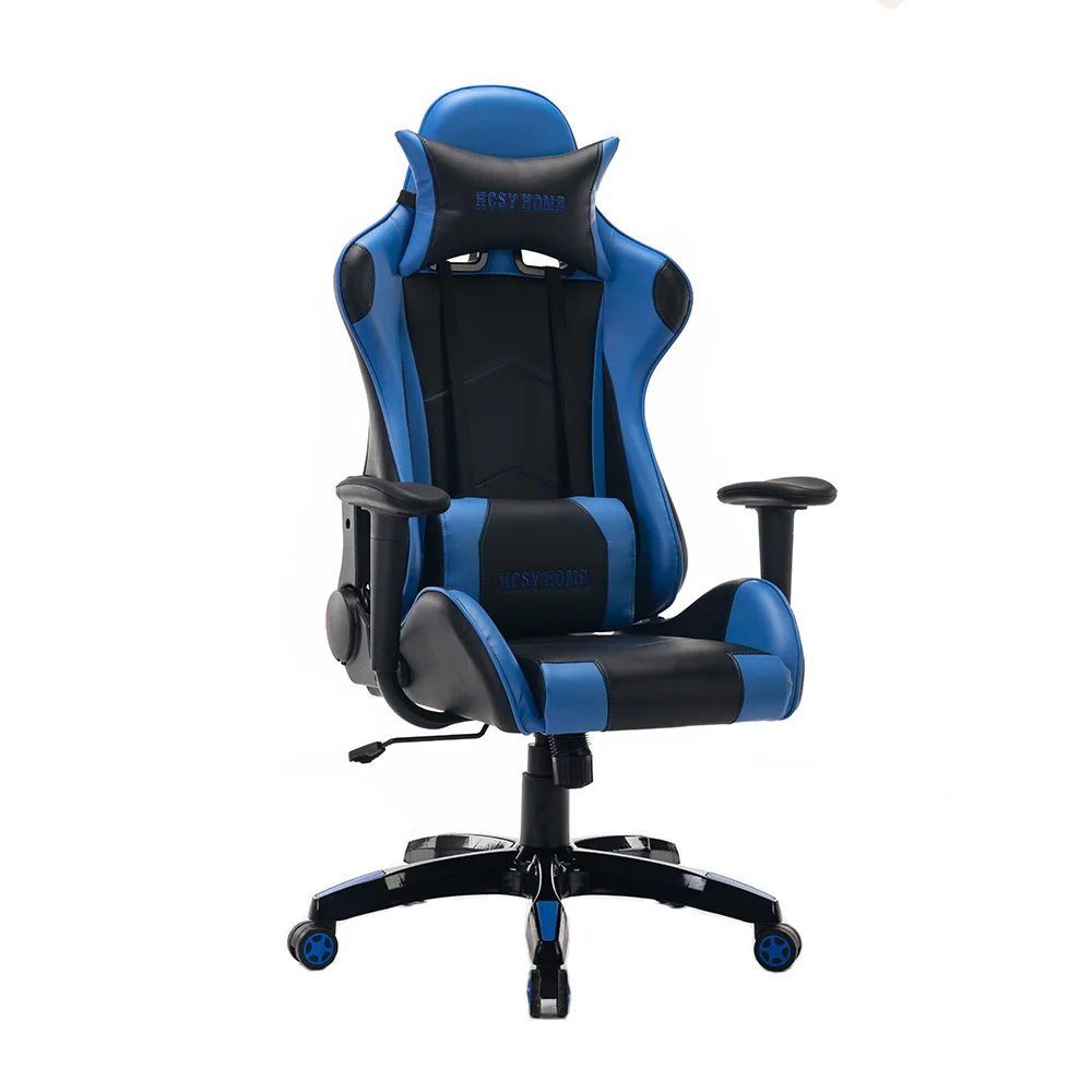 Sillas Gaming Chair blue PU leather High back dxracer gaming chair for gamer