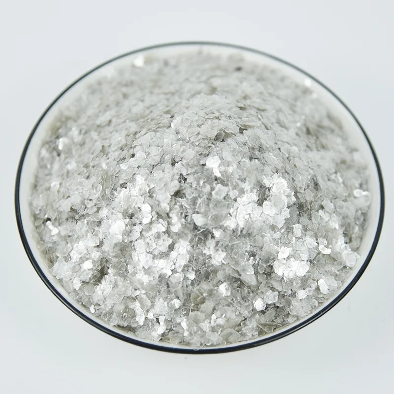 Muscovite Biotite Phlogopite Mica for Oil Drilling Synthetic Fluorophlogopite Mica Fragments Bag Silver White Golden Dimensions