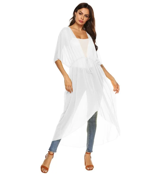 Sexy Ladies Women Bikini Cover up Beach Dress Swimwear Chiffon Beachwear Bathing Suit Summer Holiday Kimono Cardigan
