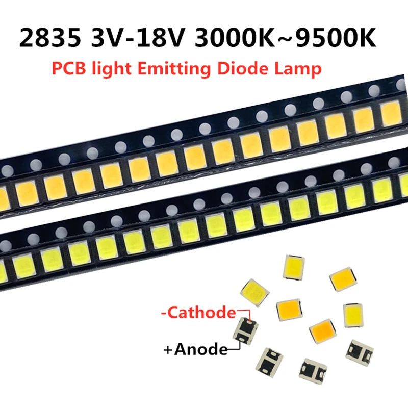 sanan Chip Smd 3v 6v 9v 18v 2835 Led 0.1w 0.2w 0.3w 0.5w 1w