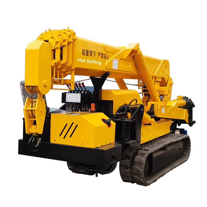 3ton 5ton 10ton Miniature Crawler Spider Crane Track Frame Spider Crane With Fly JIB