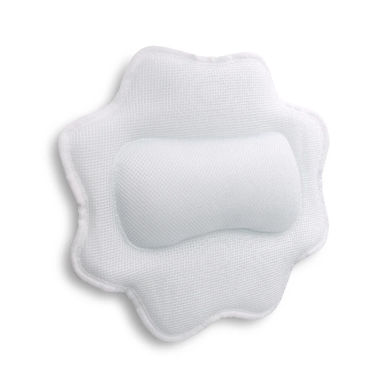 Sibeauty Comfort Waterproof Bubble Sun Flower Bathtub Bath Pillow