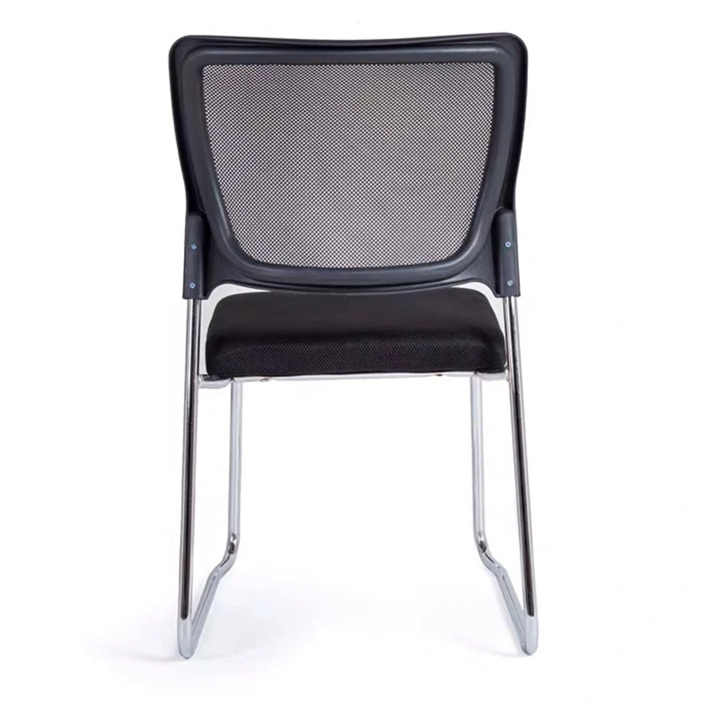 Wholesale cheap mesh metal base armless training meeting room plastic stackable chair
