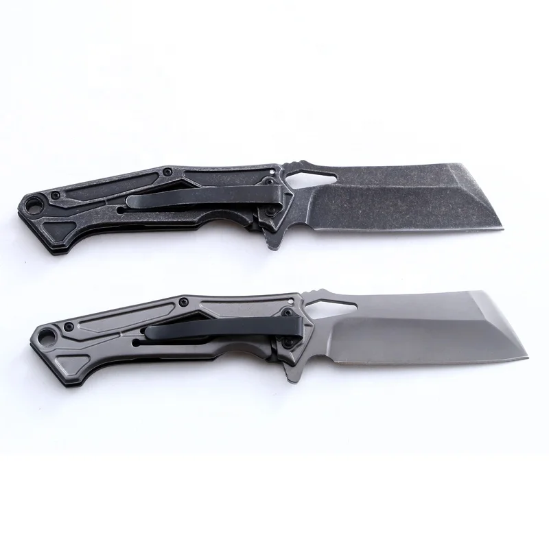 Stainless Steel Blade and G10 Handle in Wash Stone Survival Pocket Knife Outdoor Knife