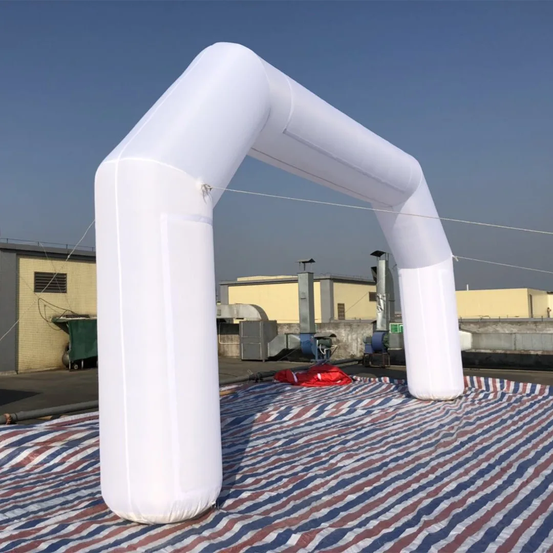 Hot Selling Inflatable White Archway With banner For Advertising/Racing/ Events/Activity