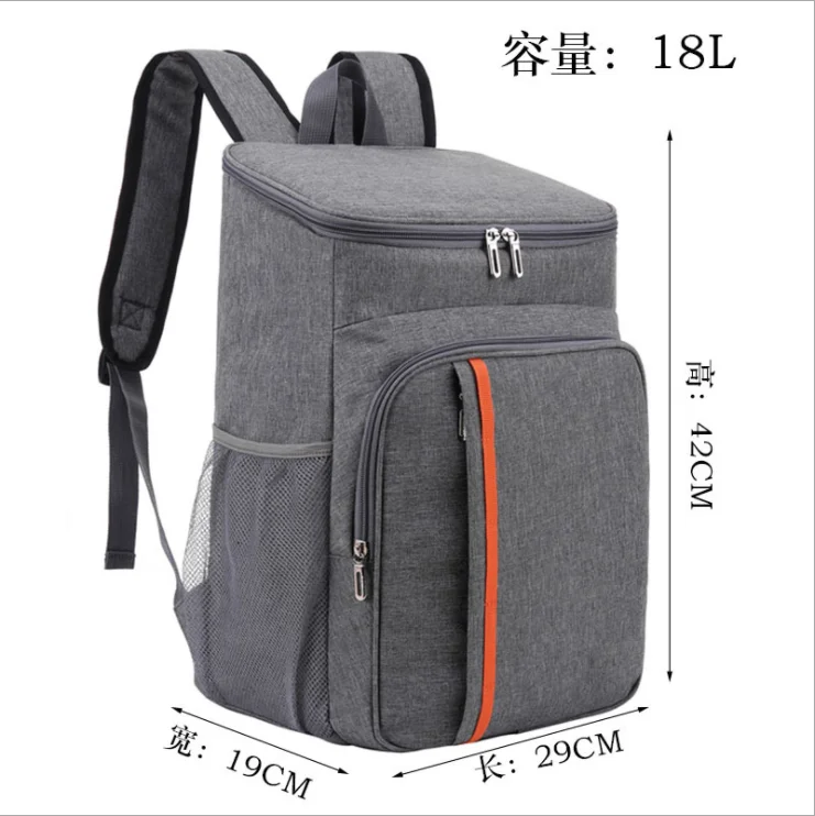 Large Capacity Adults Insulated Wine Beer Double Shoulder Backpack Cooler Bag Outdoor Food Delivery Carry Thermal Backpack