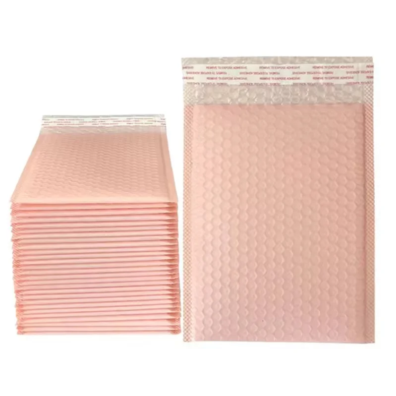 65*50+5cm  Factory outlet Poly  nude pink  Wrap Padded Mailing Bag   Bubble Envelop