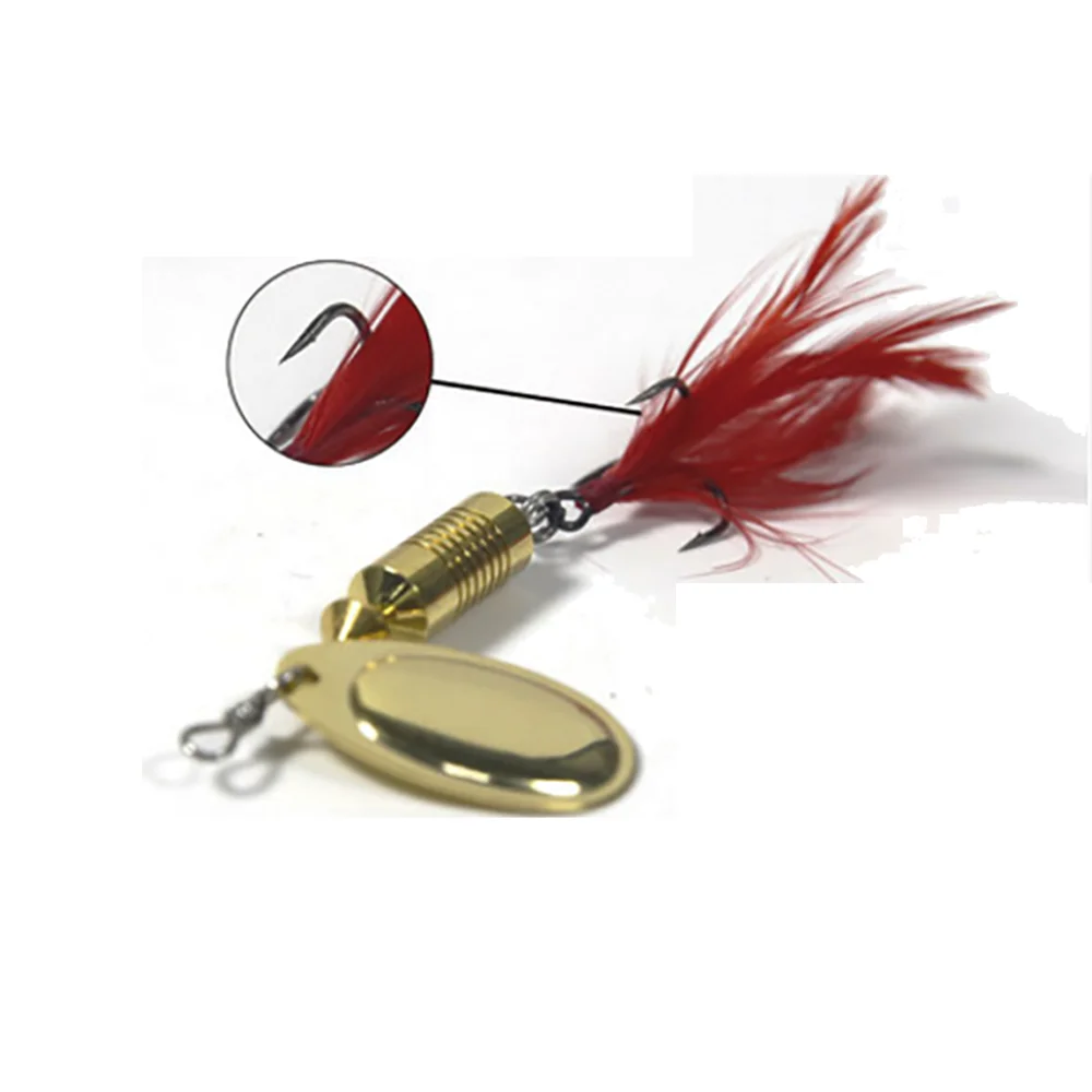 Pure copper road sub-bait sequined water droplet long-range rotation simulation  bait  bait leech freshwater warped bass