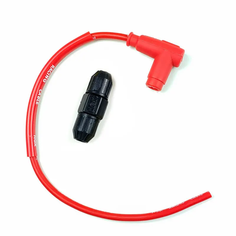 Universal Motorcycle Ignition Coil Spark Plug Wire for 50-250cc Pit Dirt Bike GY6 ATV Scooter Go Kart