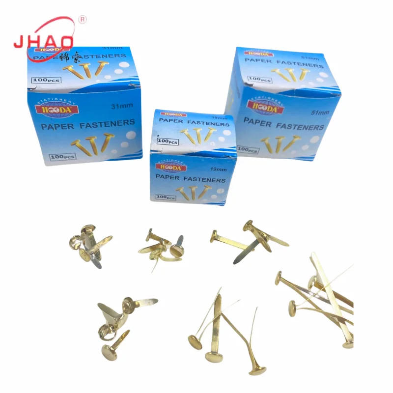 12MM Crafting School Project Brass Fasteners Brass Brads Round Fasteners Mini Metal Brads