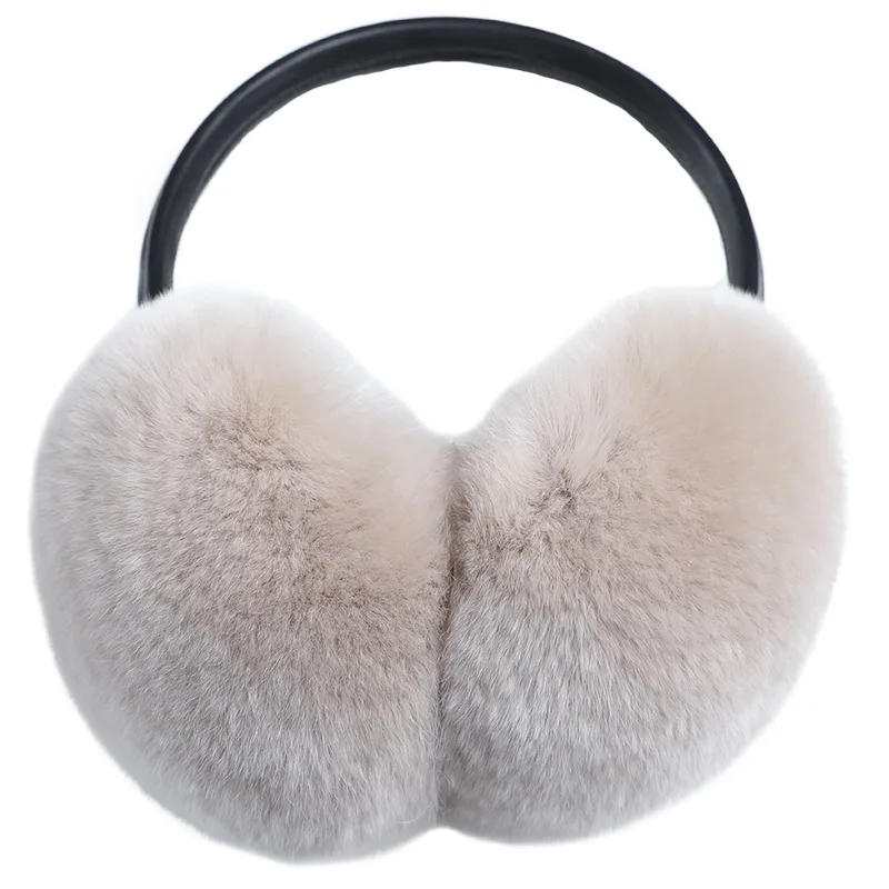 Various Colors Winter Warm Rex Rabbit Fur Earmuffs