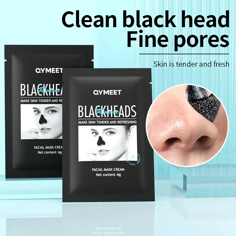 Hot sell Blackheads Mask Bamboo Charcoal Clean Pore Nose Blackhead Remover Black Mud Peel Off Face Mask