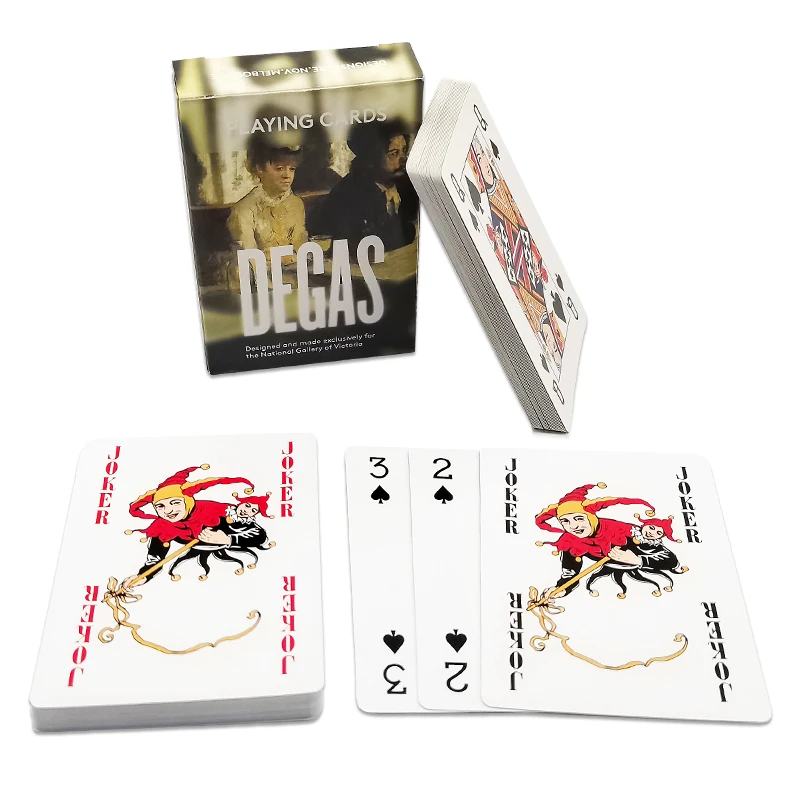 factory OEM high quality logo play card set custom printed family game cards paper poker playing card