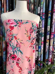 HOT SUMMER DRESS FLORAL DESIGN POLYESTER DIGITAL PRINTED FABRIC CHIFFON DOBBY GGT