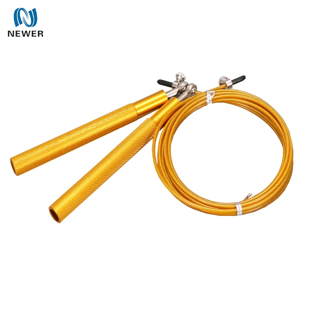 
Custom High Quality Fashion Trianing Fitness Workout Exercise Adjustable Steel Cable Speed Wire Jump Rope 