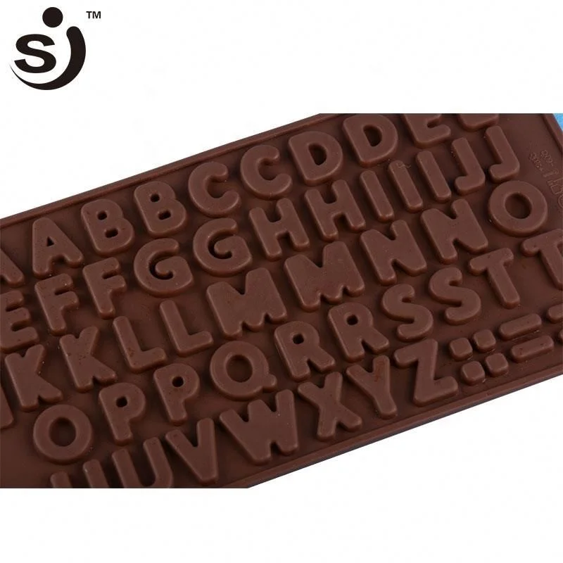Alphabet Letters Design Silicone 3d Chocolate Mold