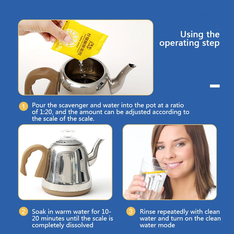 Citric acid descaling agent