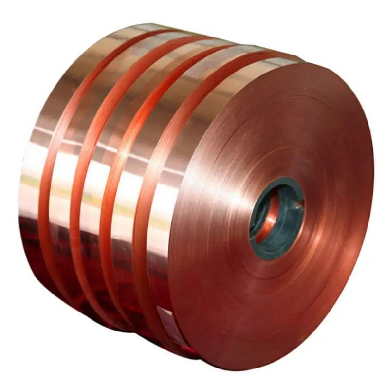 High Purity C11000 T2 Electrolytic Thin Copper Foil Strip Tape Copper Manufacturer