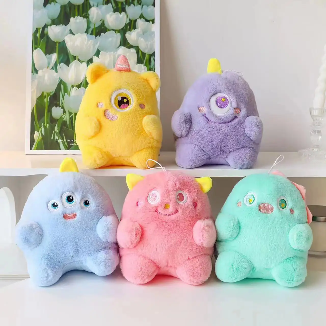 Unisex Customized Kawaii Key Ring Factory Wholesale Toy Custom Plush PP Cotton Filling Mini Stuffed Animal Accessories