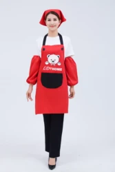 Canvas Stylish Restaurant Waist Apron Custom Logo Cooking Aprons Barista Apron