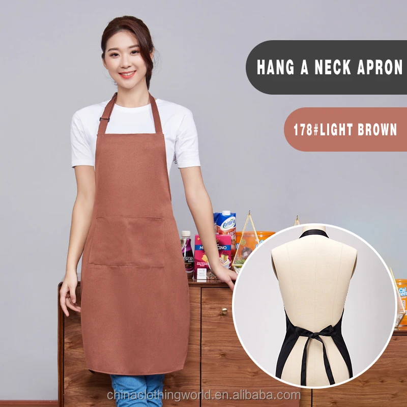 Wholesale Custom Logo Print Cooking Apron for Men Women Kitchen Cooking Baking Cooking Aj Custom LOGO