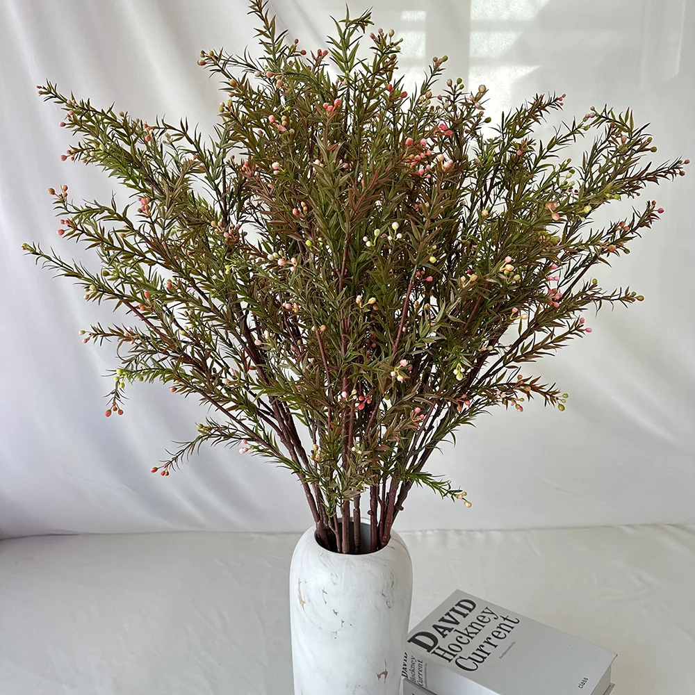 green plants Cross-border simulation christmas plant pine needle christmas tree hanging frost home decoration leaf ornaments