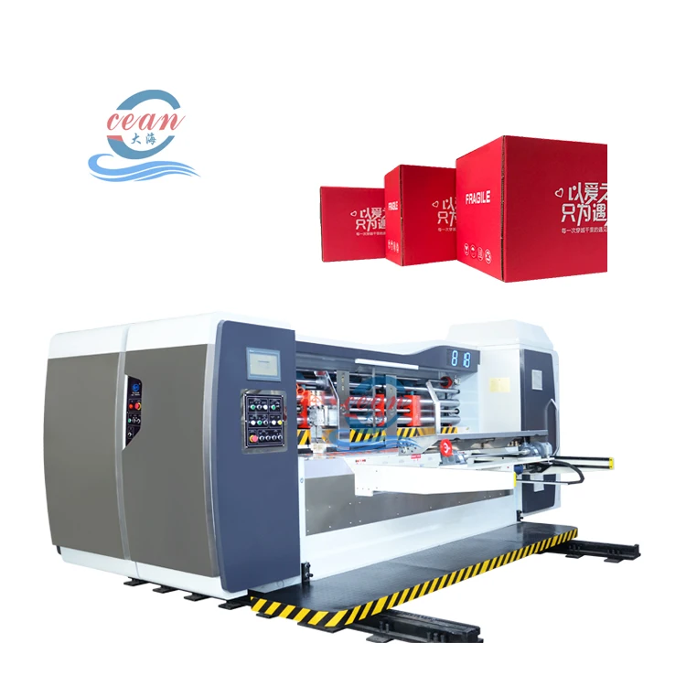 Ocean Corrugated Cardboard Automatic Printing Slotting Carton Die Cutting Machine Making Machine