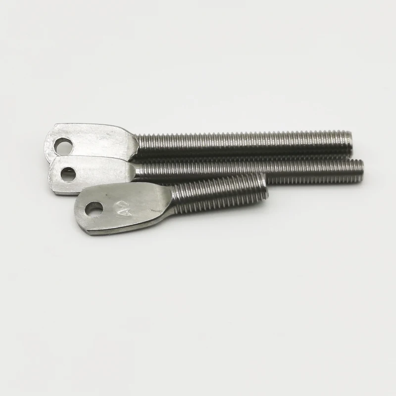 Chinese provider cnc machining cnc turning stainless steel flat head long threaded bolt