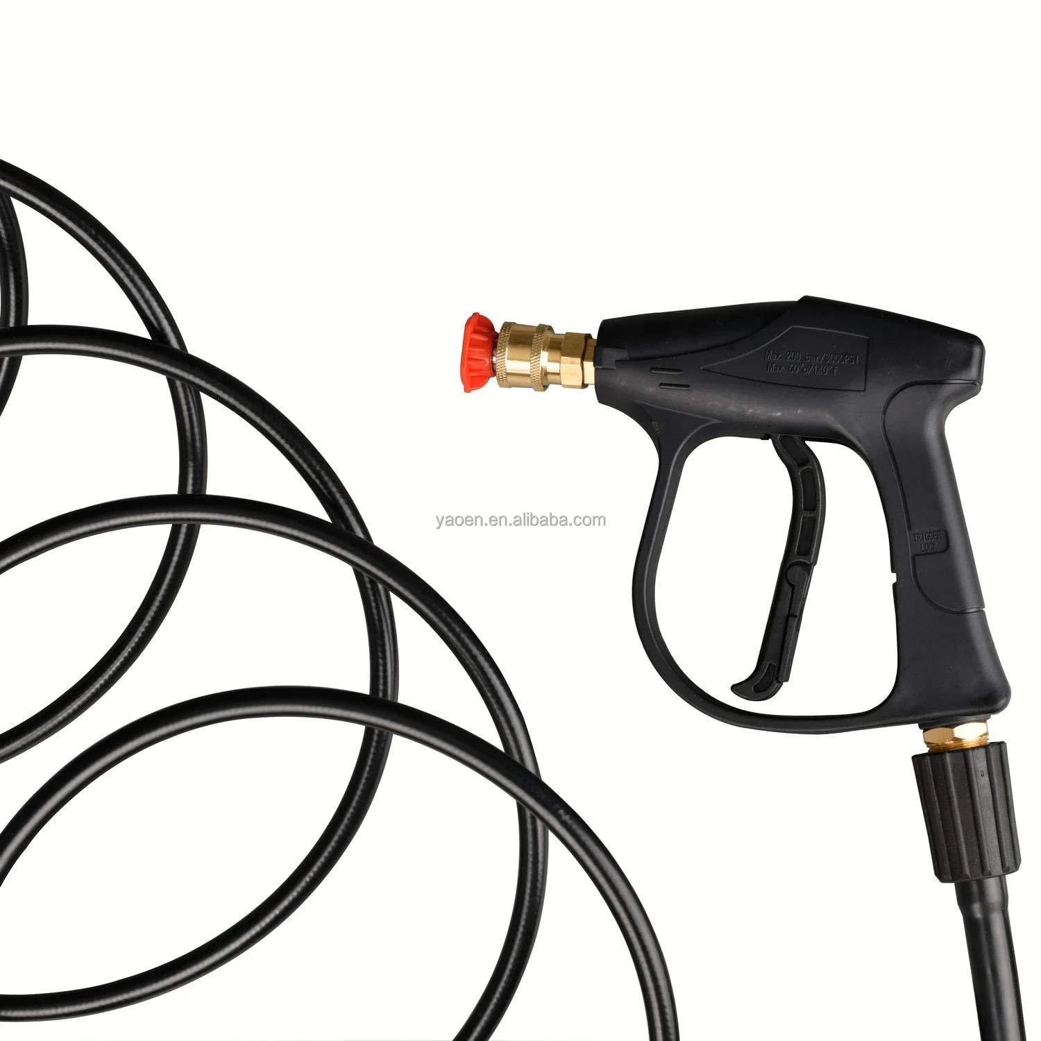Yaoen 4000psi High Pressure Washer Gun with 3/8 Swivel Inlet Cleaning Equipment and Quick Release Connector