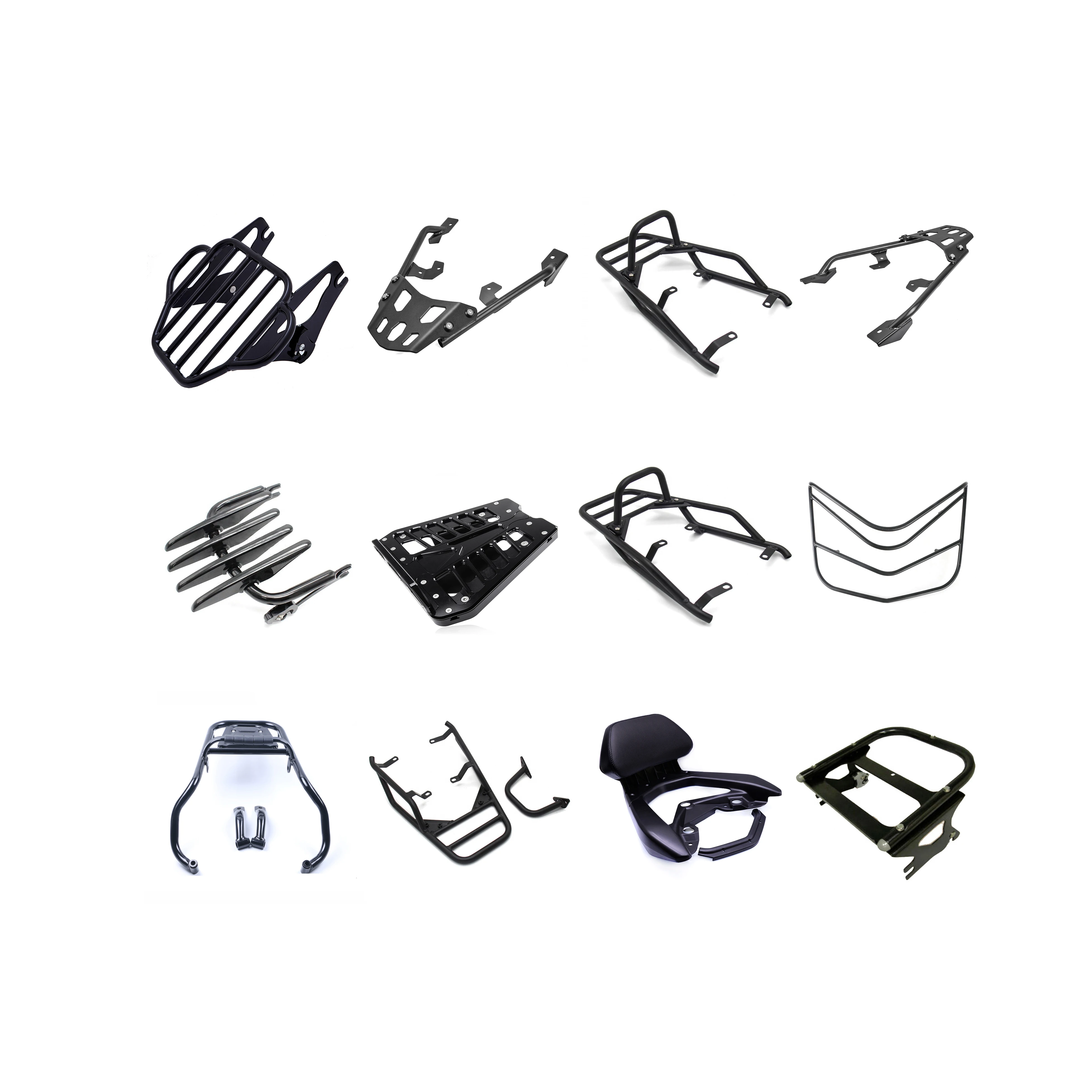 REALZION Customize Motocross Motorcycle Accessories Racing Parts Luggage Rack Rear Rack Shelf For Harley Yamaha KTM Kawasaki BMW