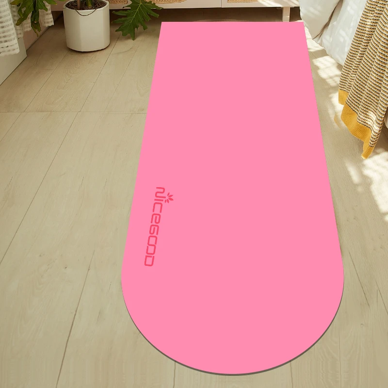 New Arrival upgraded Coconut fiber PU natural rubber yoga mat oval fitness yoga mat eco friendly
