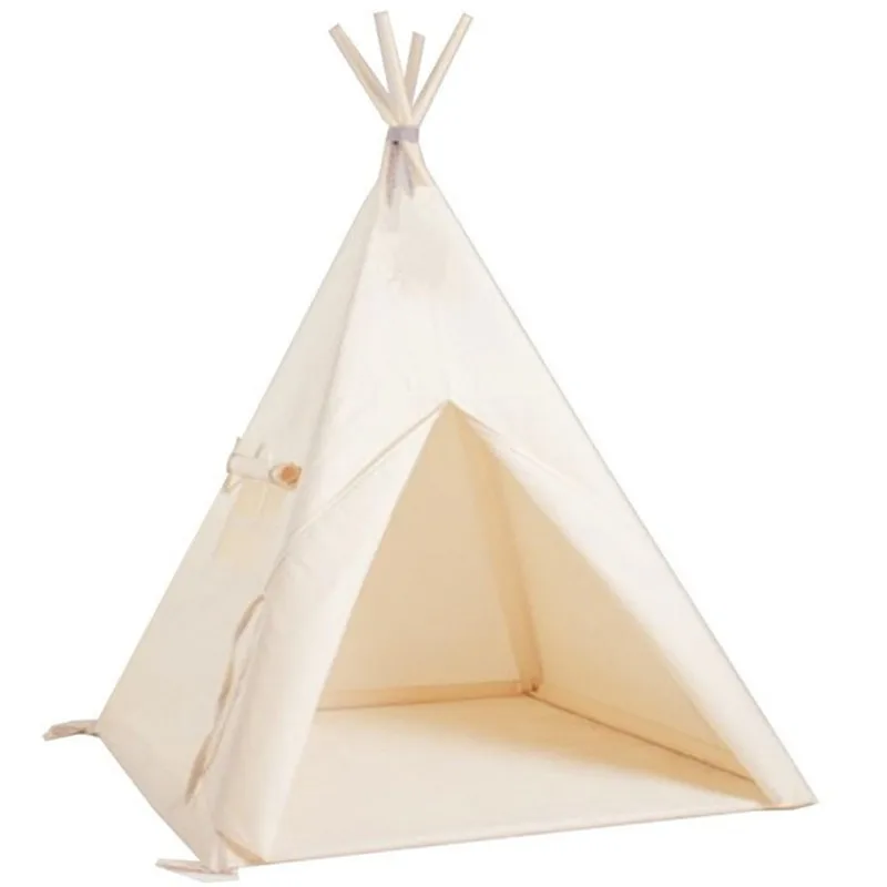 kids play teepee tent eco-friendly cotton canvas tent