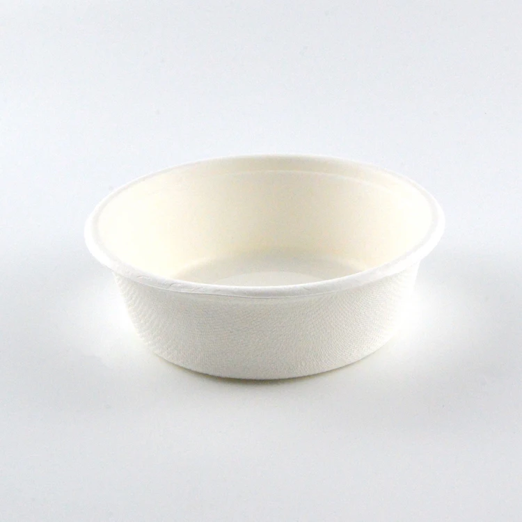 Compostable Disposable Biodegradable Restaurant Serving Sugarcane Sugar Cane Bagasse Fruit Ramen Salad Soup Bowl