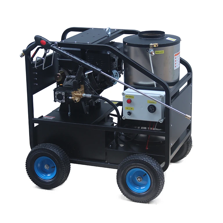Professional 4000 PSI Electric Start Petrol Engine Gas - Hot Water Pressure Washer