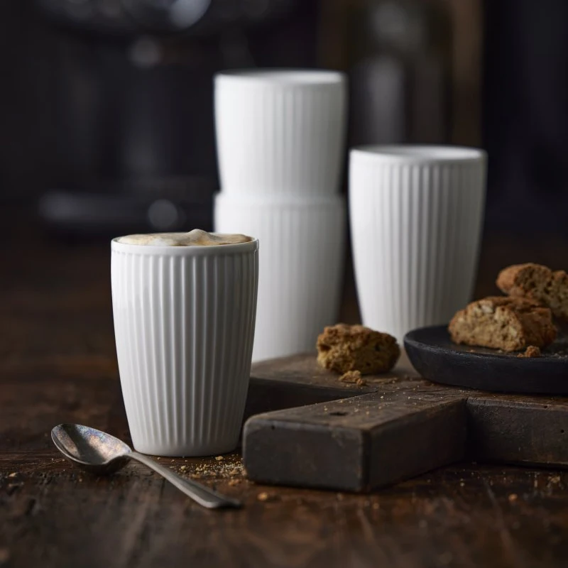 porcelain stackable thermo mugs with isolating double wall mugs empilables isotherme Thermal mug striped fits in car cup holders