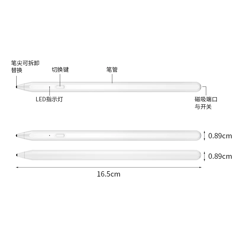 LokSend Universal Palm Rejection Magnetic Charging Fine Point Tip Digital Smart Touch Screens Stylus Tablet Pen For Android iPad