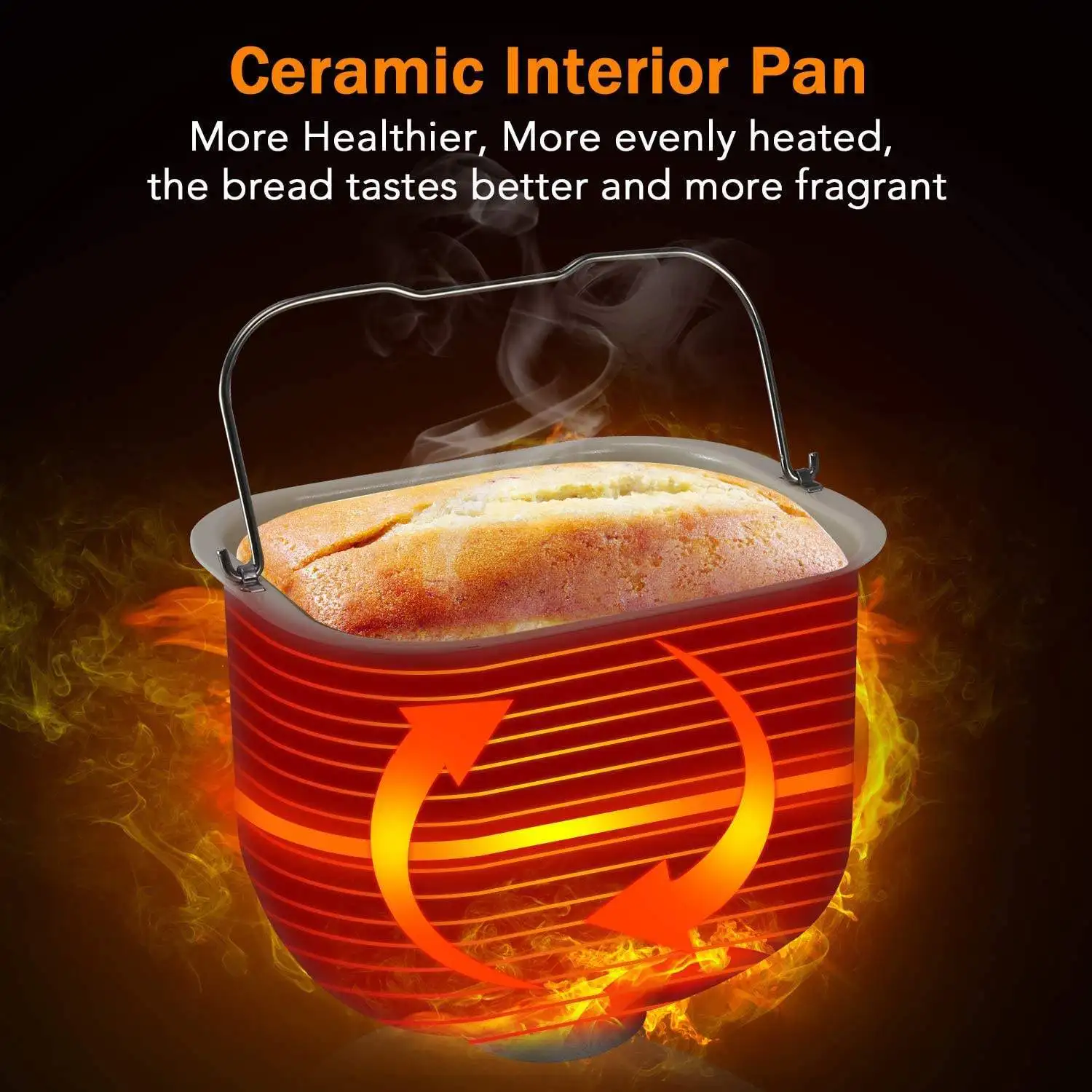 Healthy Living 710W Fully Automatic Timer Smart Model Suitable for Home Bread Maker