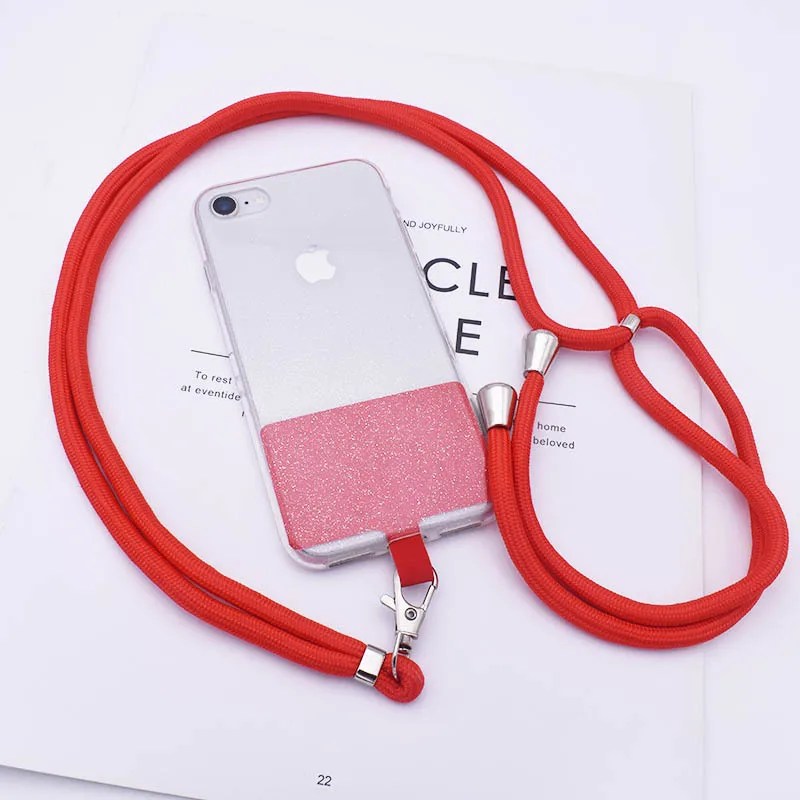 Amazon Universal Cell Phone Lanyard With Nylon Patch Adjustable Shoulder Neck Strap Compatible With Most Smartphones