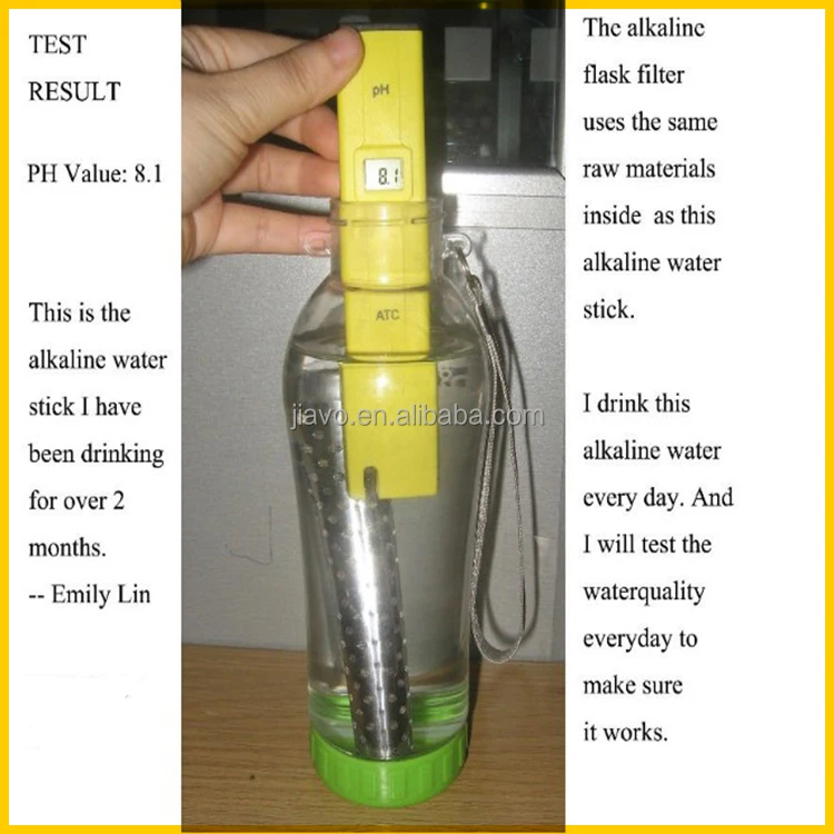 high grade magic mineral rich alkaline water stick food grade 304 stainless steel raise PH to 9 or higher