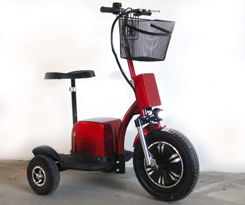 Top quality 500w 48v 20ah foldable 3 wheels old people electric scooter for sale